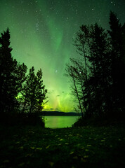 Northern Lights and a Lake