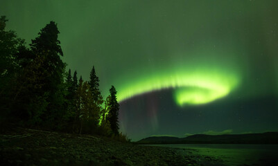 Northern Lights and a Lake