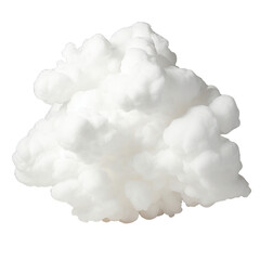 White clouds isolated on white background