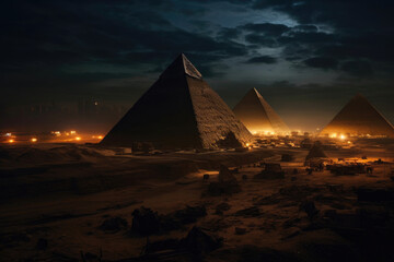 Timeless Beauty: Sunrise at the New Pyramids