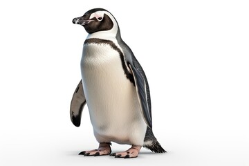 Penguin isolated on white background - obrazy, fototapety, plakaty