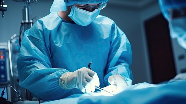 Professional Surgeon in Operating Room