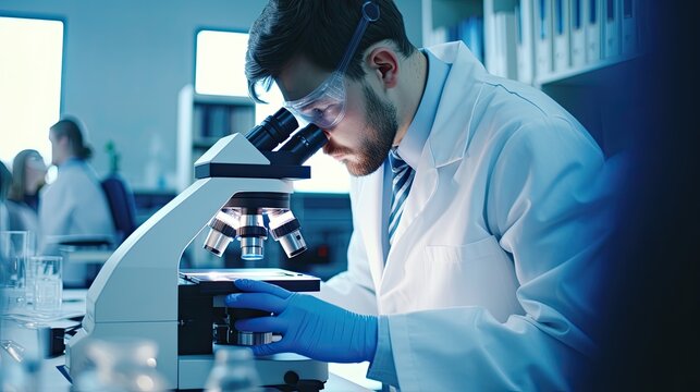 Research Scientist Working in a Laboratory to Make Scientific Discoveries
