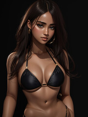 Fototapeta premium female model in sexy bikini 4