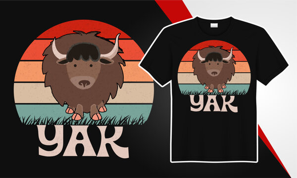 Yak fanny baby t shirt design