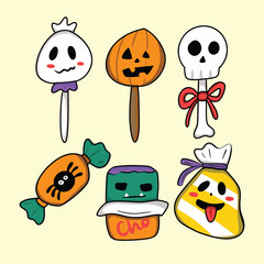 candies decorated halloween