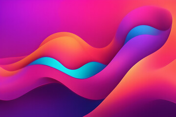 Colorful background with gradient colors designed with fluid shapes ai generated 