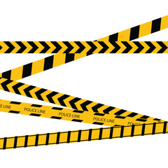 Police line vector 
illustration