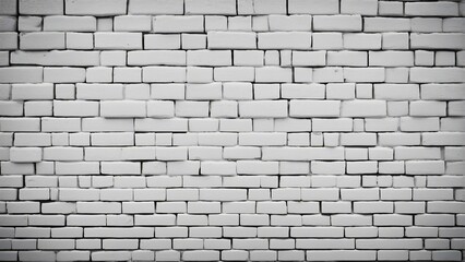Obraz premium Generative AI white colored bricks of different sizes aligned horizontally, wall texture background, wallpaper, tiles, text background, Graphic template, bricks.