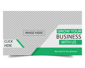 Corporate business social media post banner