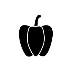 vector chili peppers on white background.paprika icon