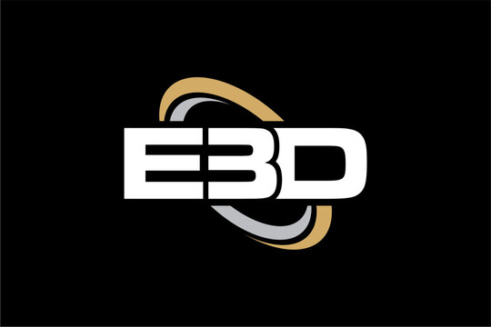EBD creative letter logo design vector icon illustration