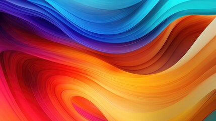 Obraz premium Digital technology colorfu curve abstract background 