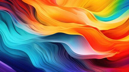 Fototapeta premium Digital technology colorfu curve abstract background 