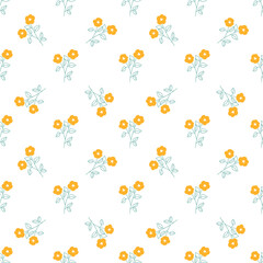 Abstract floral seamless pattern design vector