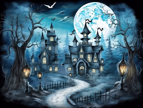 Spooky Cartoon Halloween Greeting Card © Vig