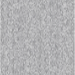 Seamless striped geometric pattern with hand-drawn style vertical irregular corrugated black lines on a white background.  Monochrome linear texture.  Vector illustration.