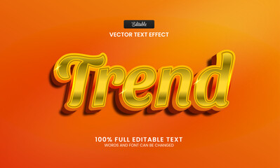 Design editable text effect, trend 3d vector illustration