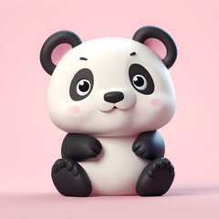 panda in cartoon