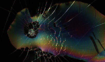 broken matrix LCD screen RGB original wallpaper