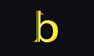 B Initial letter logo design