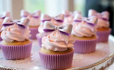 Delicious cupcake beautifully decorated.