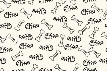 bones seamless pattern eps 10
