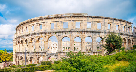 Fototapeta premium Ancient Roman Amphitheatre, Pula in Croatia