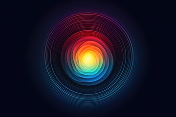 A Gradient Of Colors Forming A Circular Design Background - obrazy, fototapety, plakaty