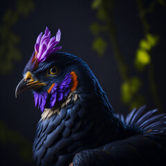 Fototapeta premium Chicken photography, generative ai