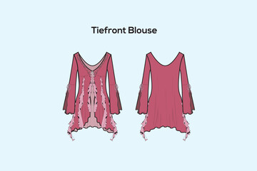 Tiefront Blouse