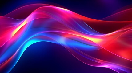 Abstract colorful background illuminated with neon light..