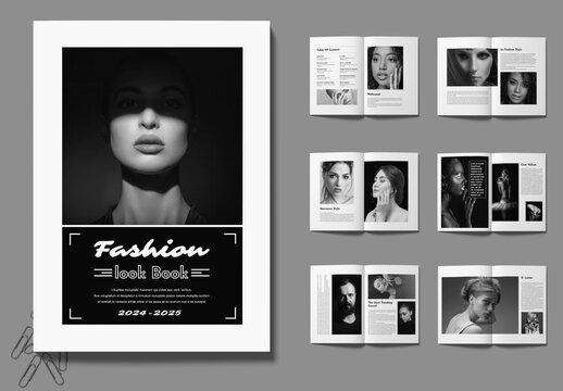 Fasion Look Book Magazine Template