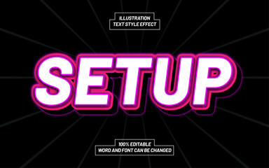 Setup 3D Bold Text Style Effect