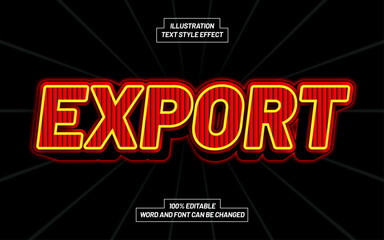 Export 3D Bold Text Style Effect