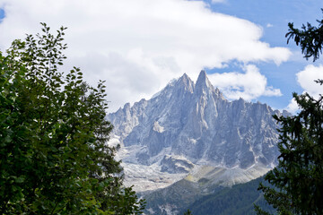 The peaks of Les Drus, Chamonix-Mont-Blanc, France
