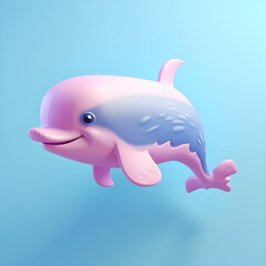 whale in cartoon