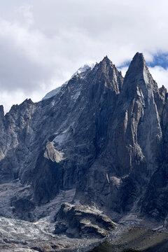 The peaks of Les Drus, Chamonix-Mont-Blanc, France