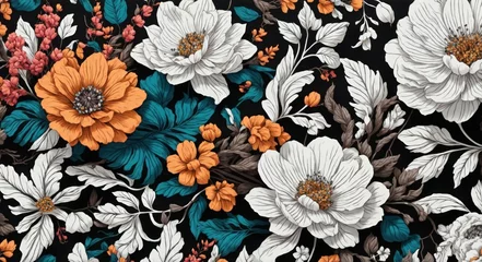 Foto op Aluminium Boho Bliss: Summer Floral Patterns © Летов Егор