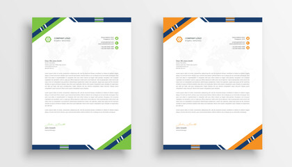 Professional and modern corporate business letterhead design