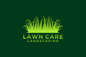 Illustration vector graphic of lawn care, landscape, grass concept logo design template