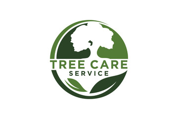 Tree vector icon. Nature trees vector illustration logo design