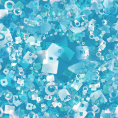 ごちゃごちゃした幾何学模様の背景イメージ