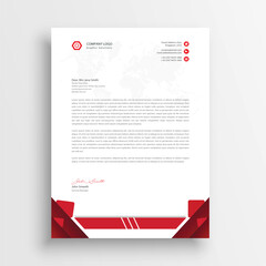 Professional and modern corporate business letterhead design