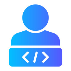 programmer gradient icon