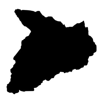 Baghlan province map, administrative division of Afghanistan.