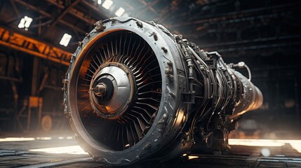 aircraft engine, complex mechanical device