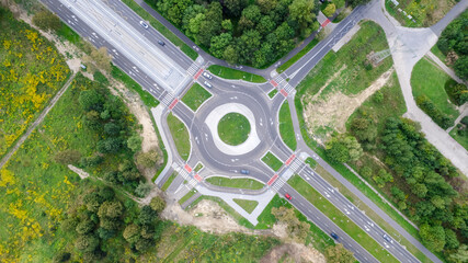 From a bird's eye perspective, overlooking Gorzów Wielkopolski, you can see the Gdańskie...