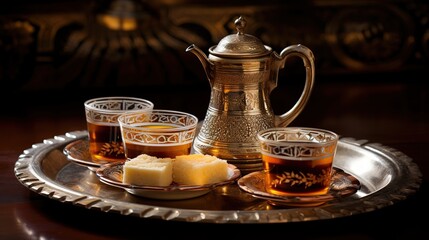 Arabic coffee. coffee service