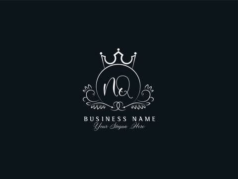 Initials NQ Logo Icon, Stylish Signature Nq qn Logo Letter Design For Fashion Shop